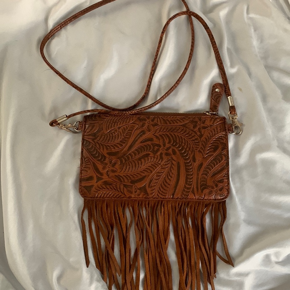 EUC Free People fringe crossbody